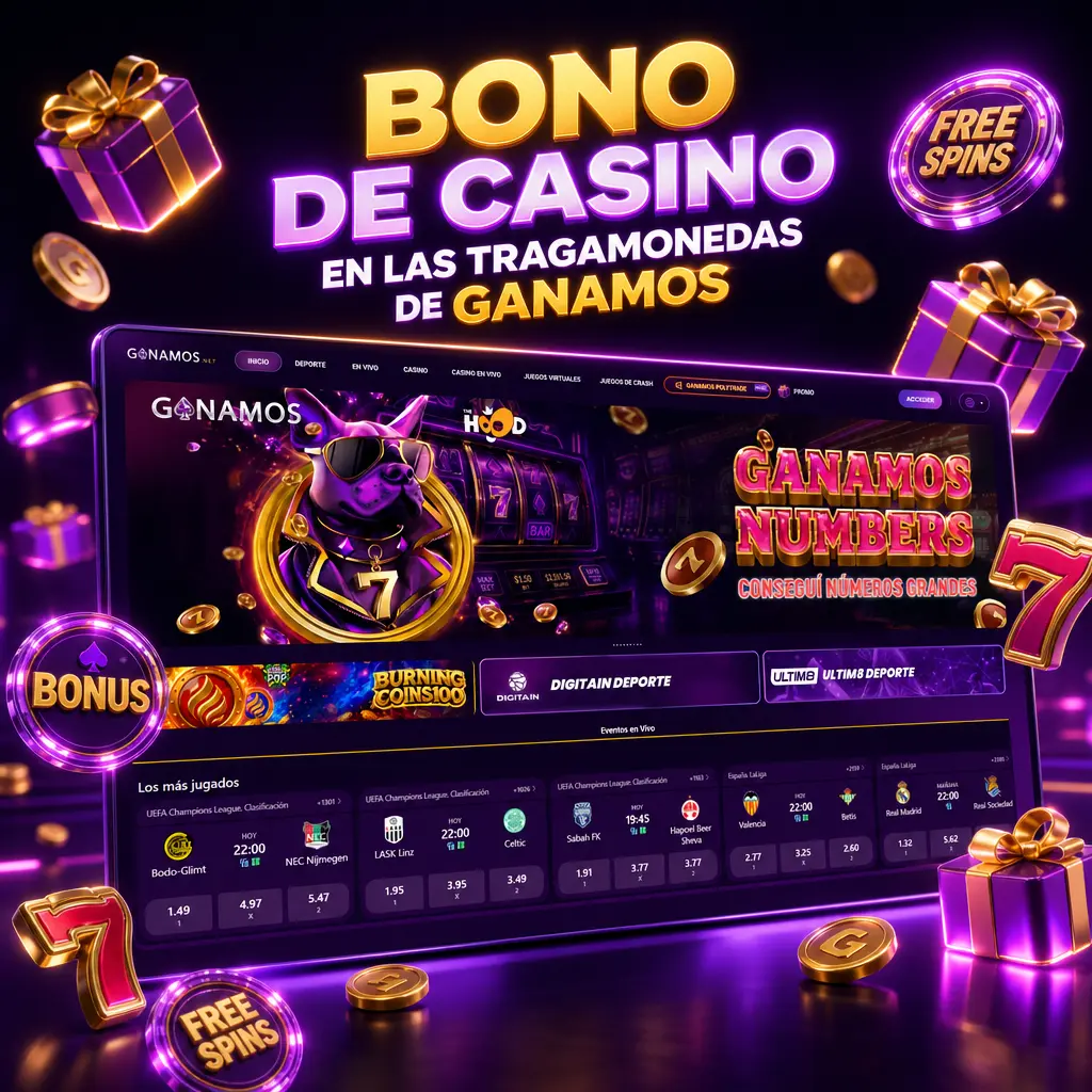 Bono de casino en tragamonedas de Ganamos: promociones, cashback y torneos para jugadores nuevos y habituales.