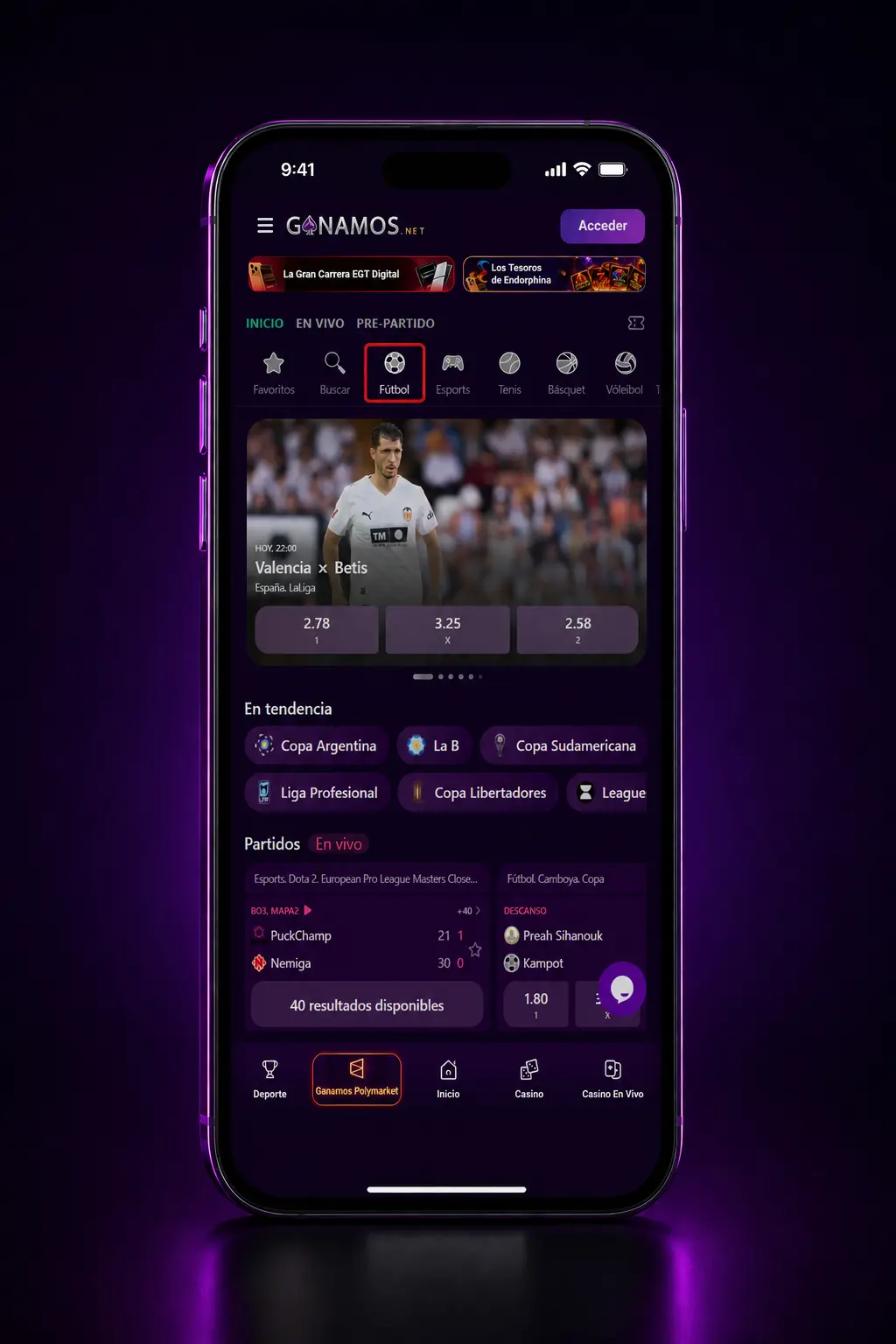 Guía paso a paso para hacer una apuesta deportiva en Ganamos desde la app o el sitio web