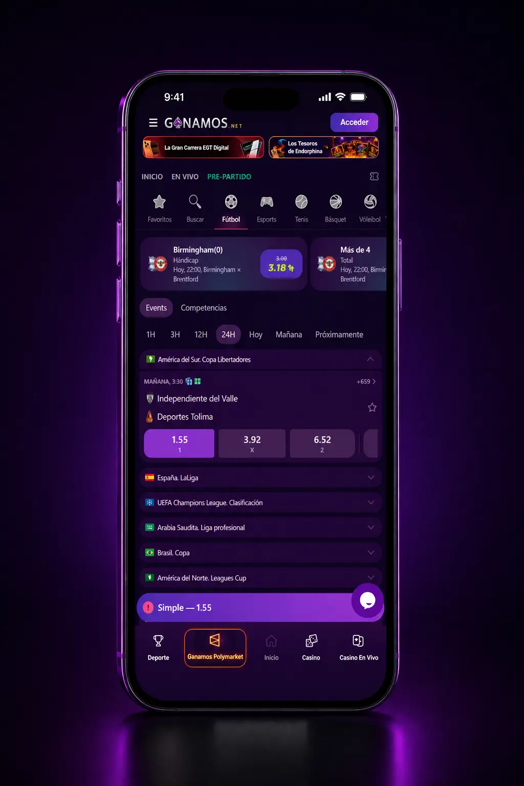 Guía paso a paso para hacer una apuesta deportiva en Ganamos desde la app móvil
